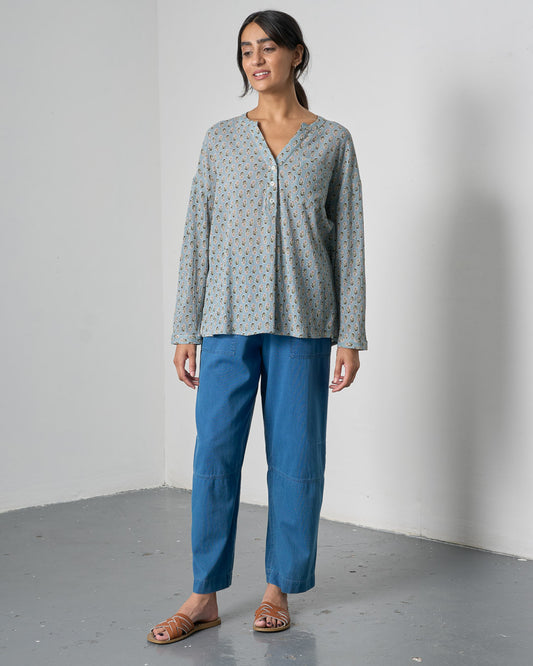 Margate Trousers - Textured Denim