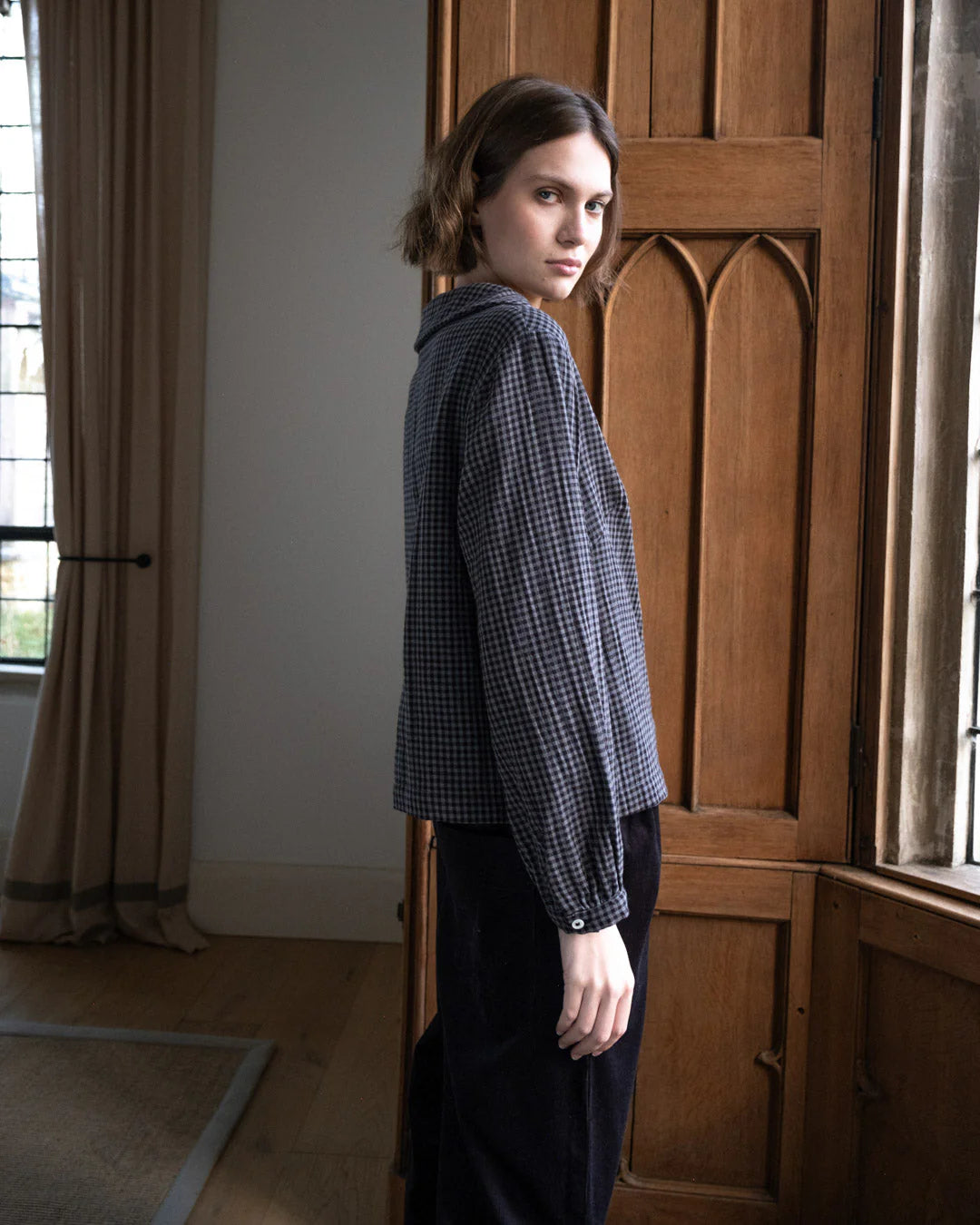 Orla Casual Trousers Dove Grey Cord