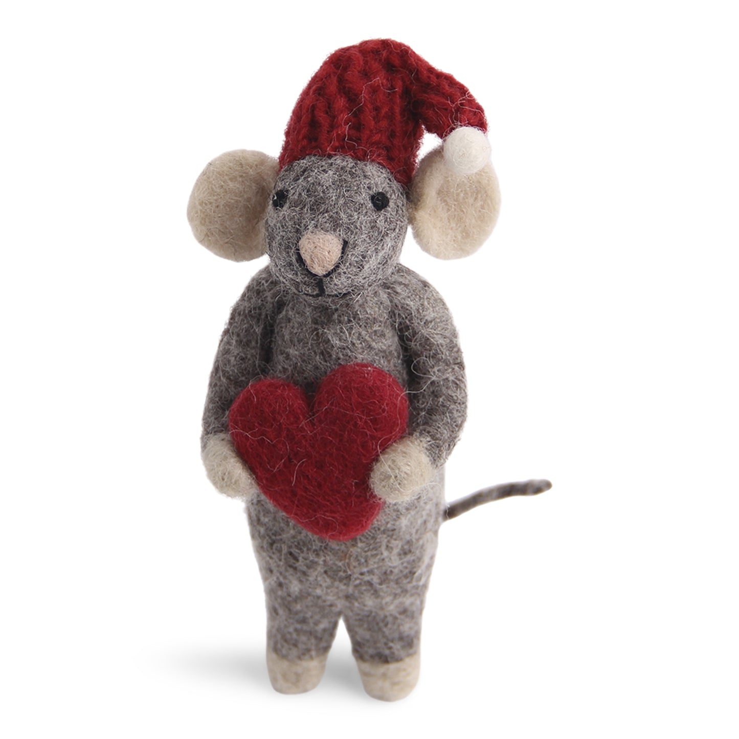 En Gry & Sif Grey Mouse with Heart