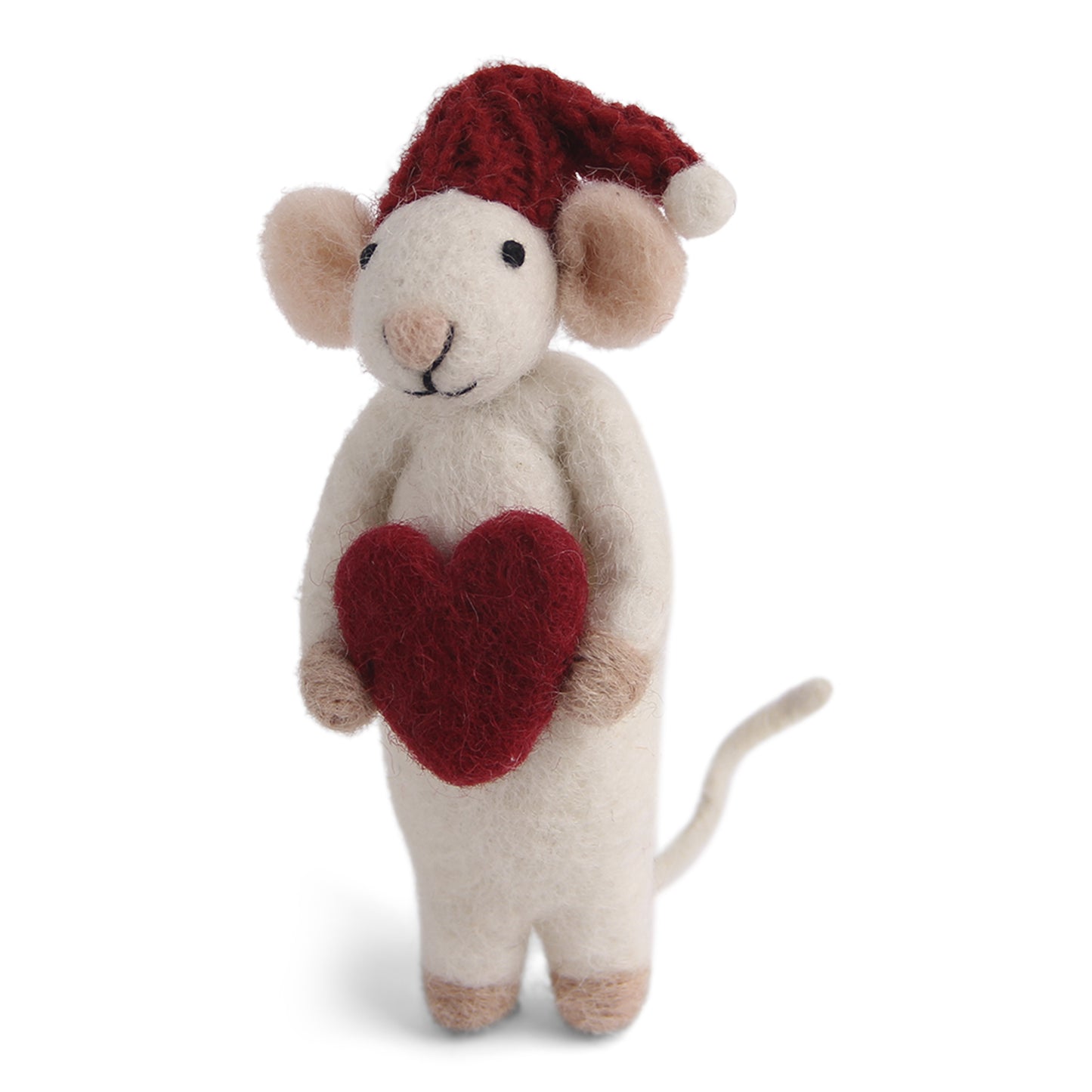 En Gry & Sif White Mouse with Heart