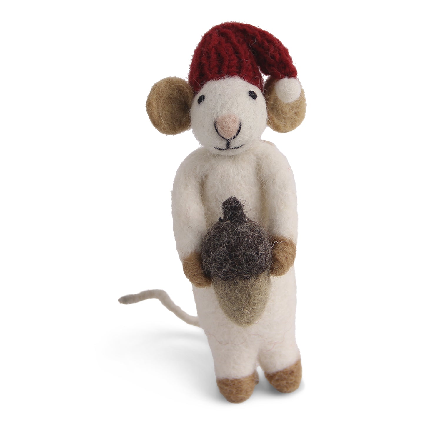 En Gry & Sif White Mouse with Acorn