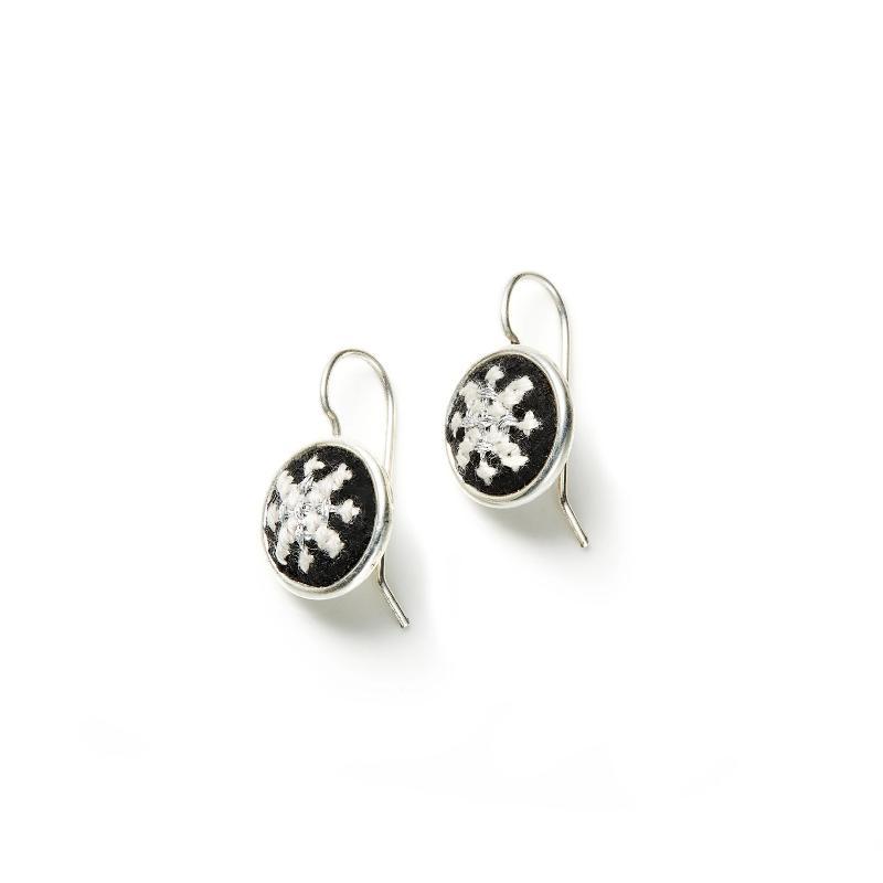 Arabesque Dainty Earrings Silver Plated