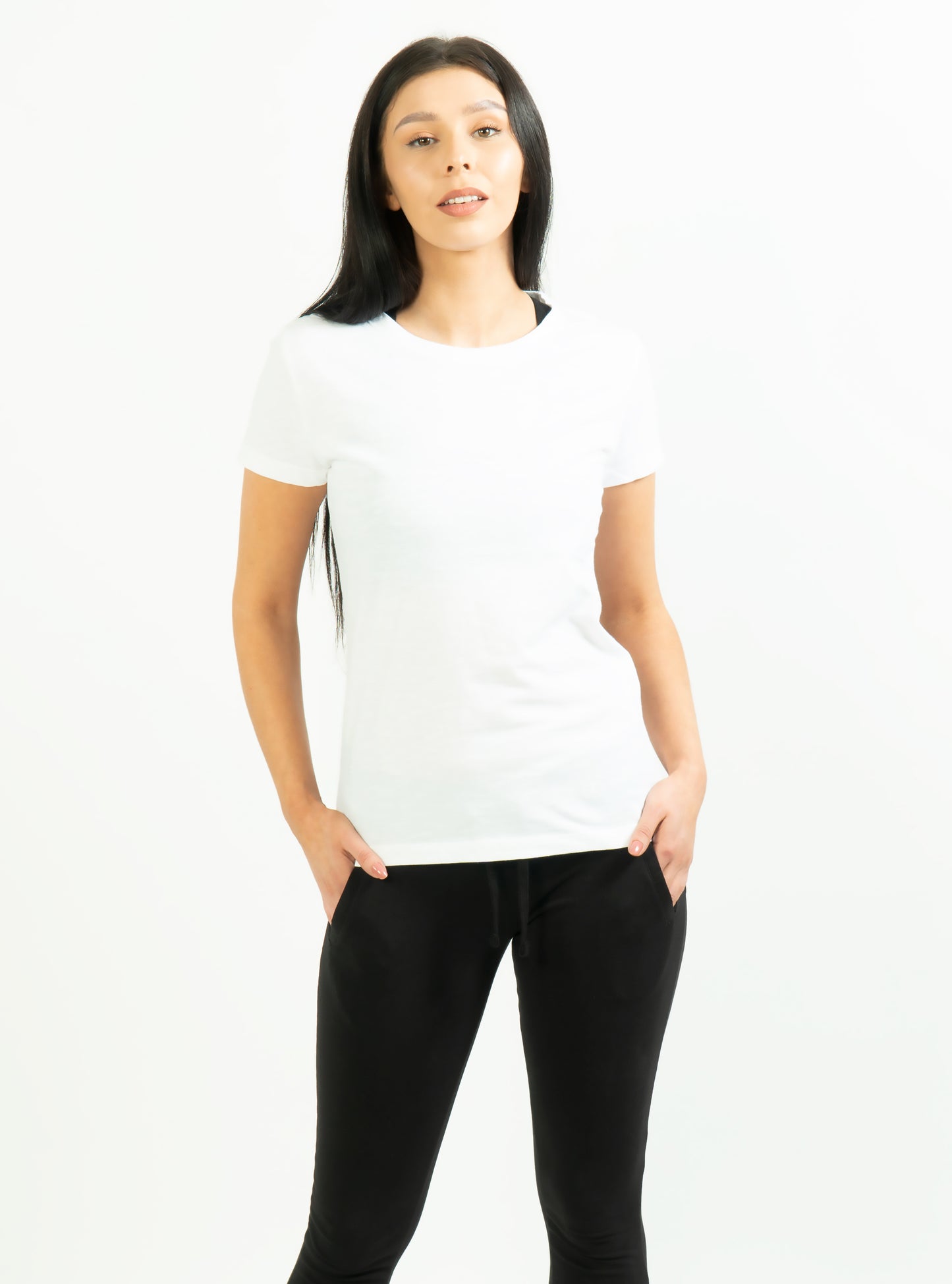 Unoa White Alecta Slub T in 100% Organic Cotton.