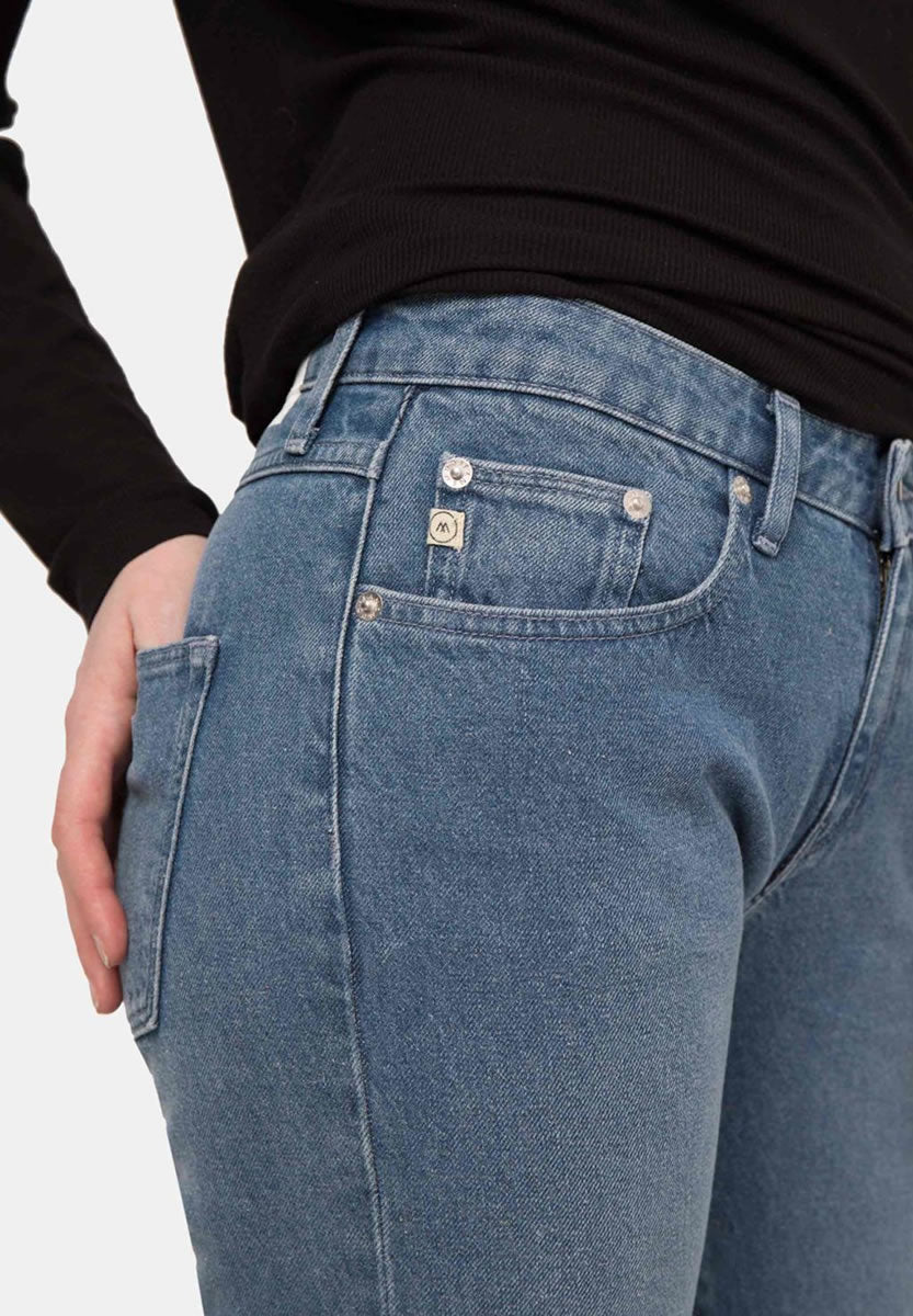 Boyfriend Basin Jeans - Stone Blue