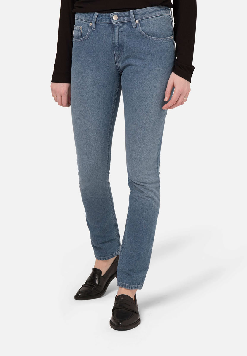 Boyfriend Basin Jeans - Stone Blue