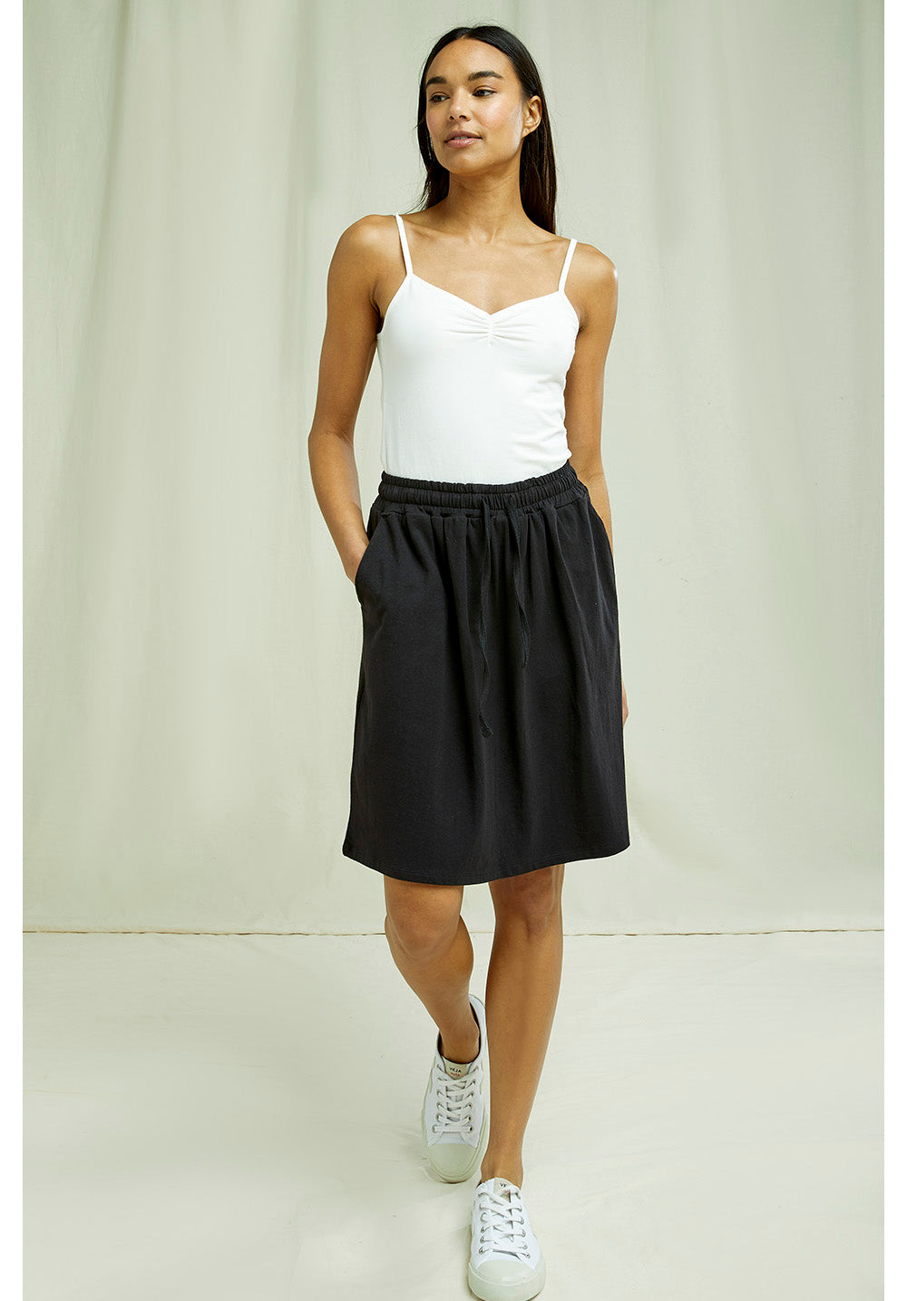 Jemma Organic Cotton Camisole Top - Eco White