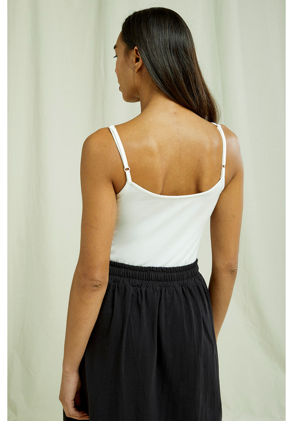 Jemma Organic Cotton Camisole Top - Eco White