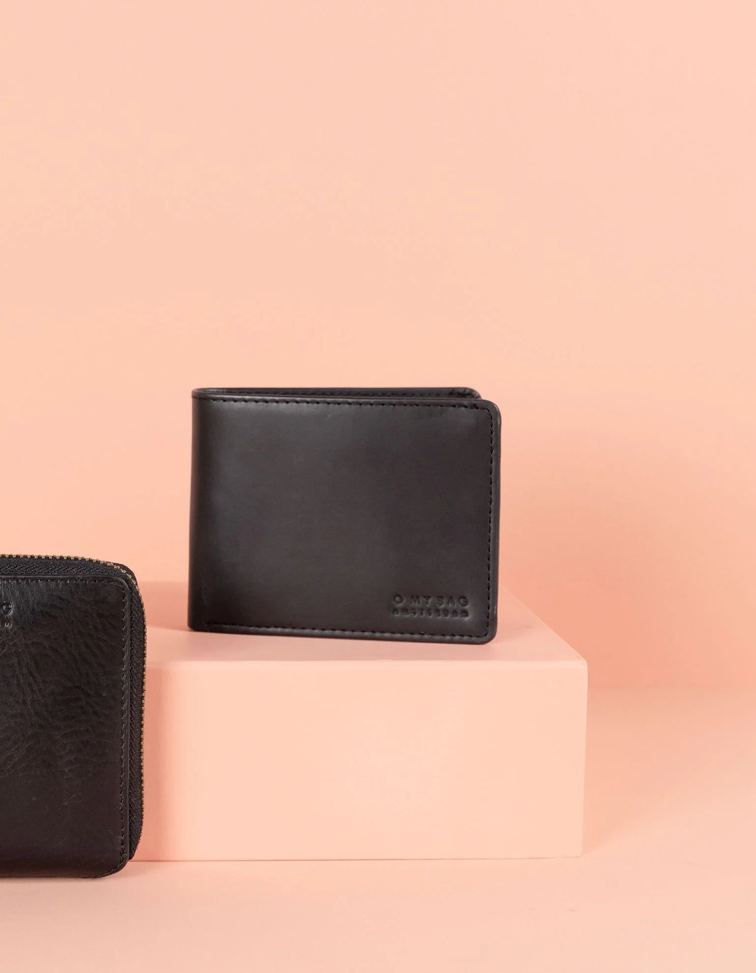 Black leather coach discount wallet