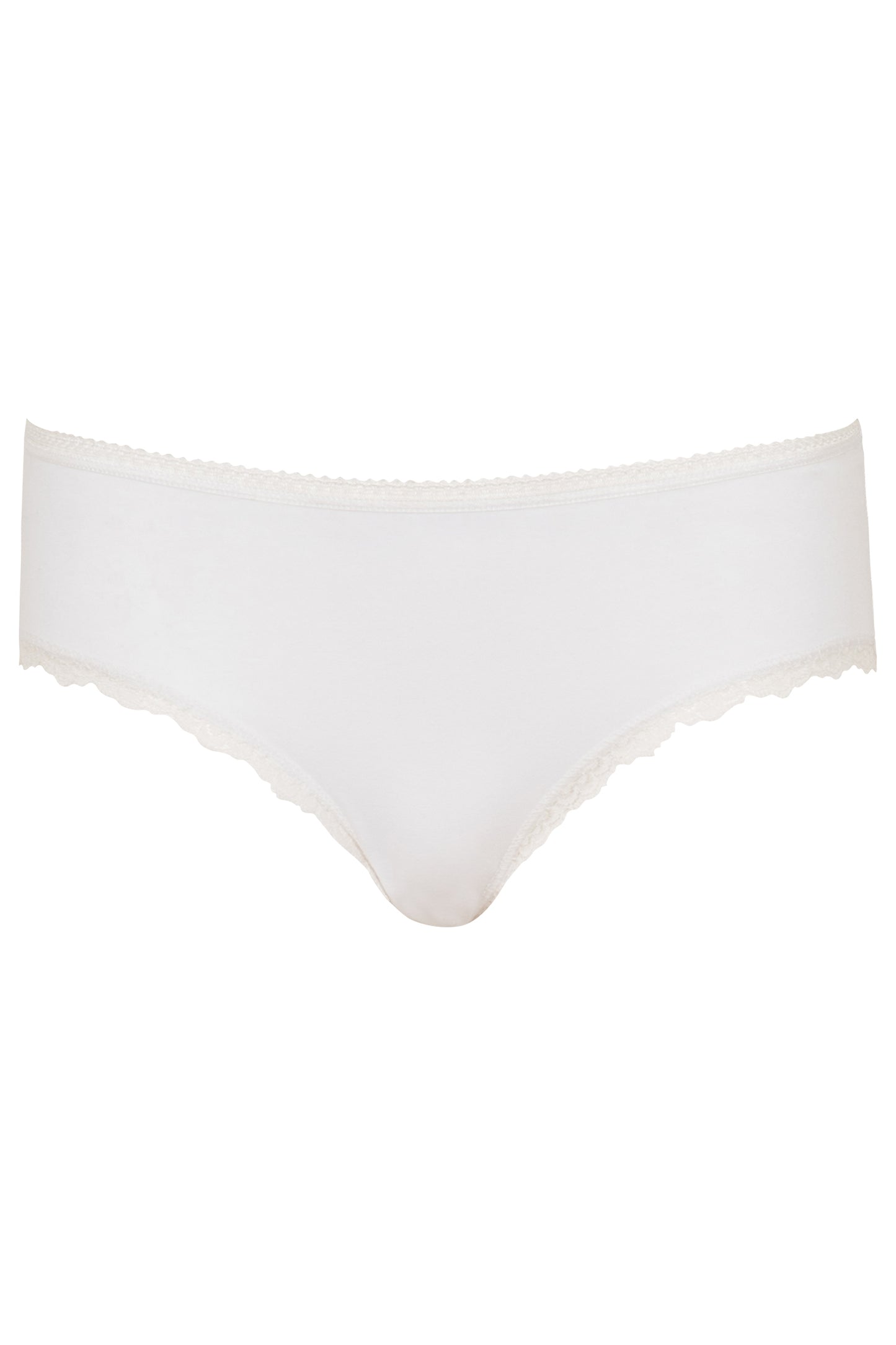 Organic Lace Hipsters - White