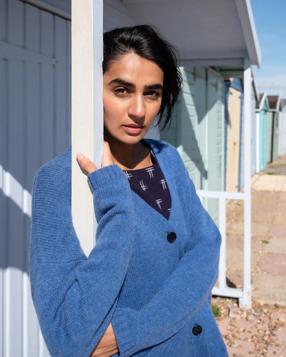 Med Blue Kora Cardigan