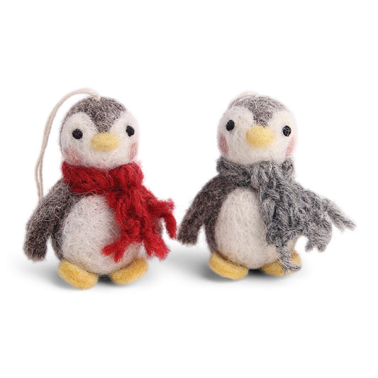 En Gry and Sif - Baby Penguin - classic set of 3 (red and grey scarves)