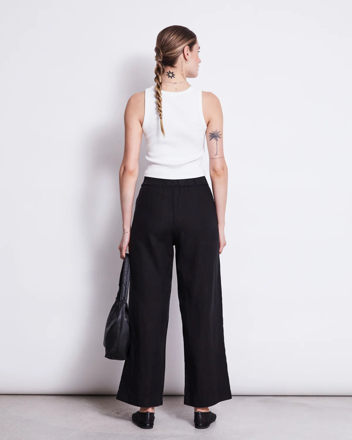 Beveren Linen Trousers Black