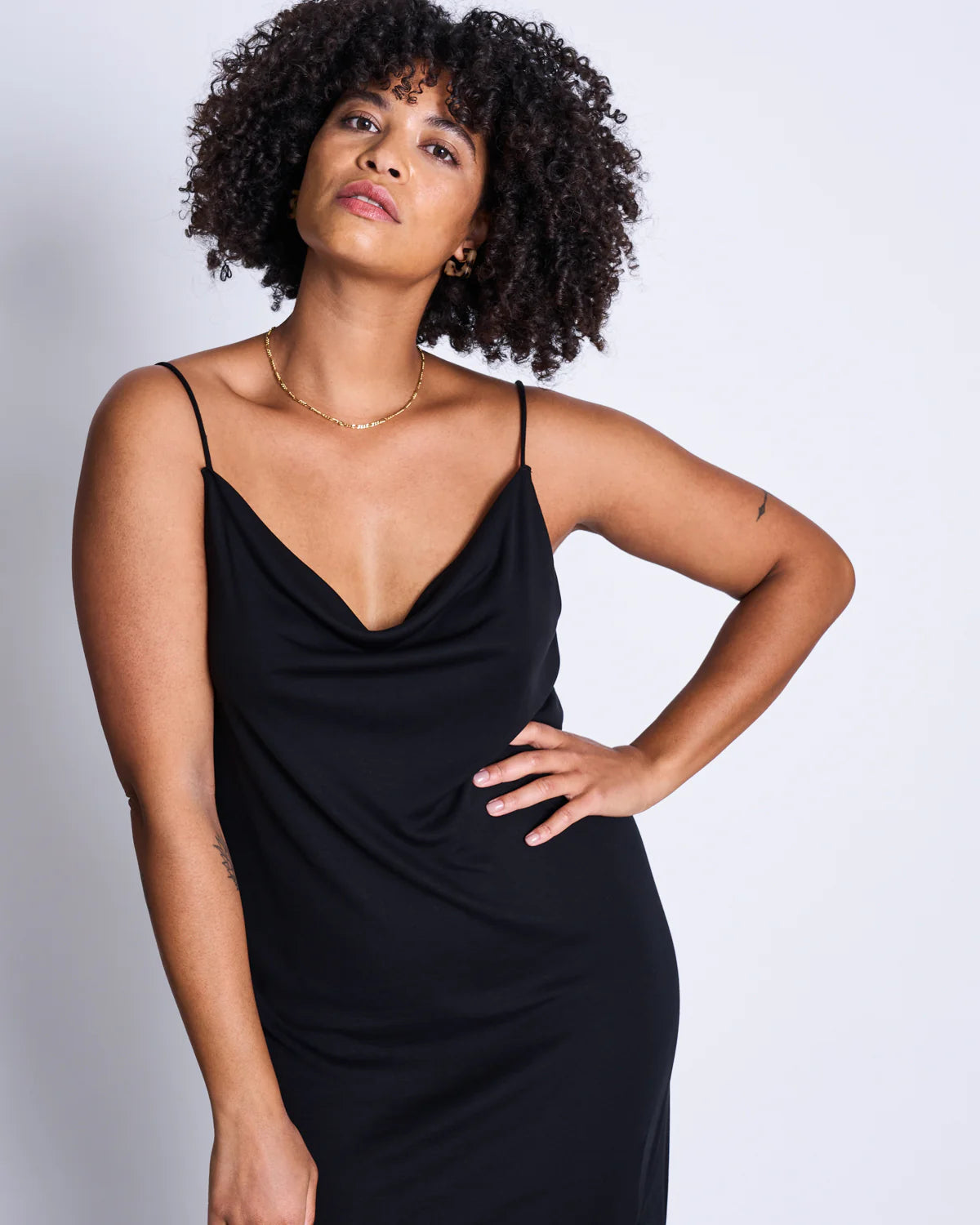 Helen Midi Dress - Black