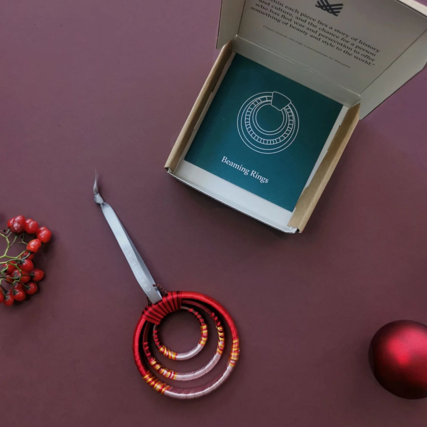 Holiday Collection - Beaming Rings Ornament