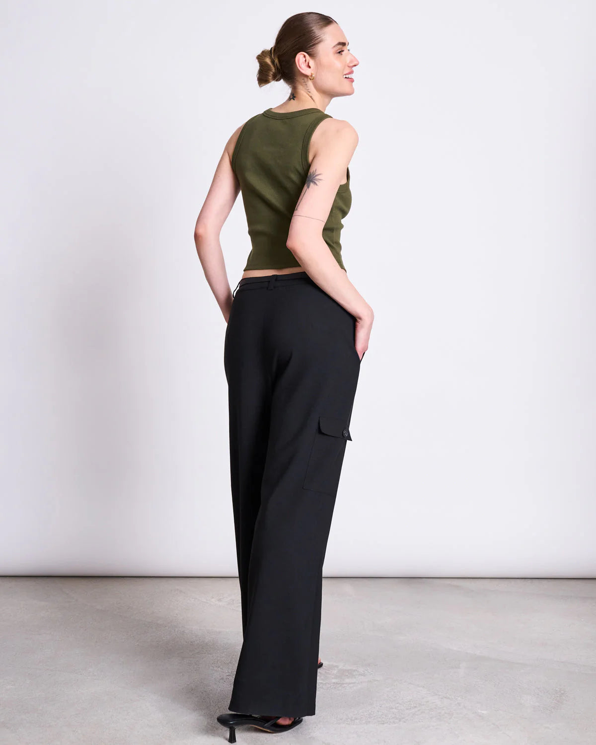 Jan N June - PORTO Organic Cotton Top - Dark Olive