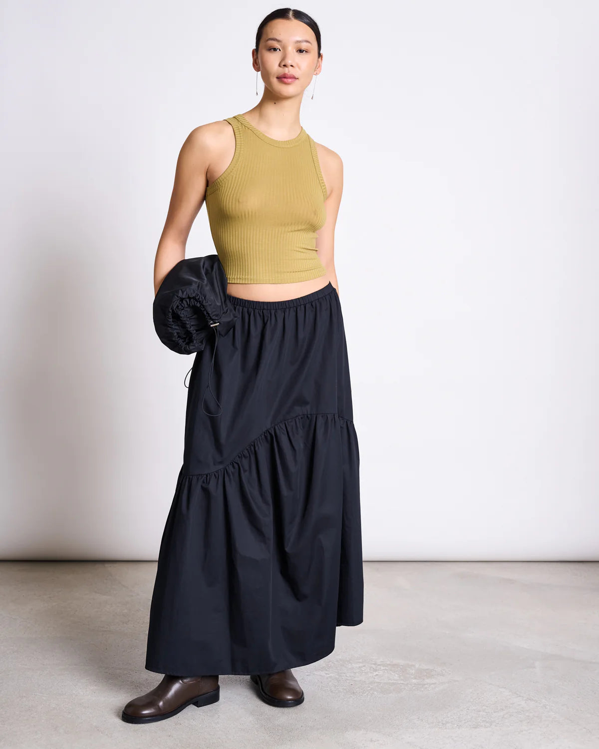 Alca Tiered Maxi Skirt