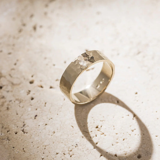 Aquila - Agonda 6mm chunky Gold stacking ring