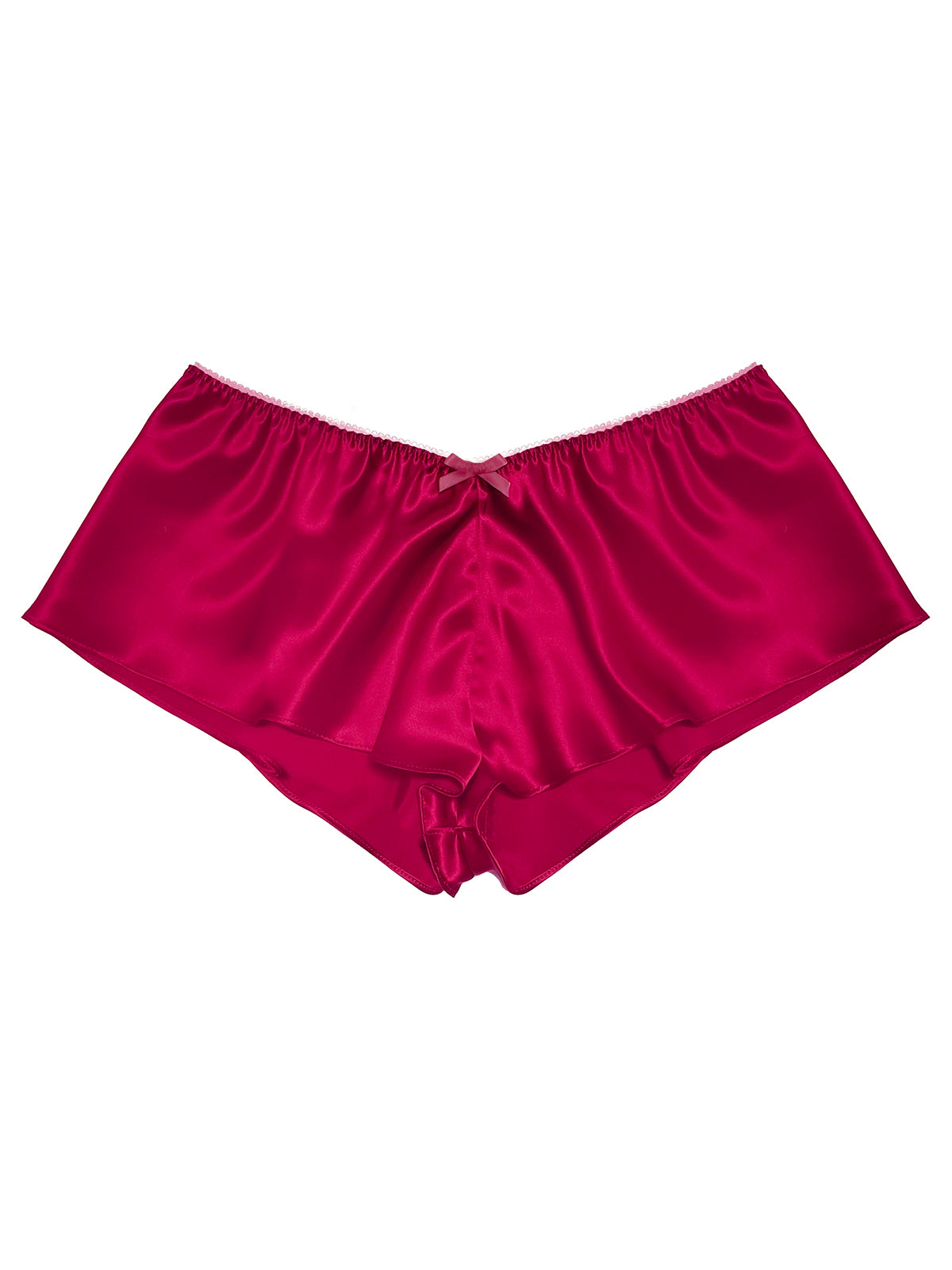 Agnes Maroon Silk French Knicker
