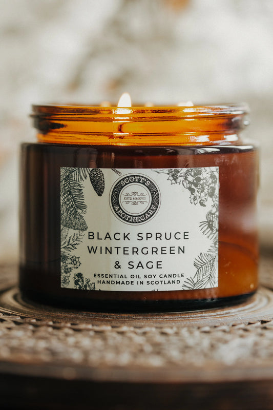 Black Spruce, Wintergreen & Sage Candle 500 ml