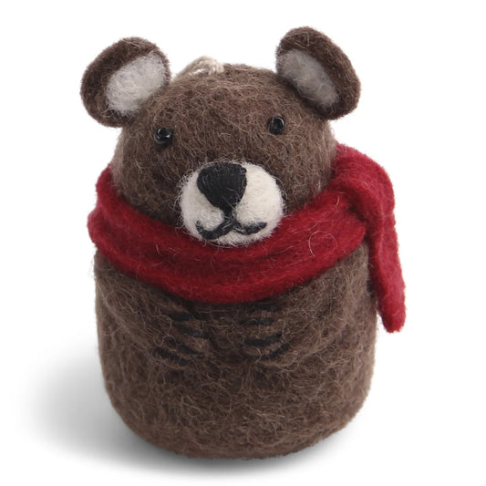 En Gry & Sif Brown Bear w Scarf