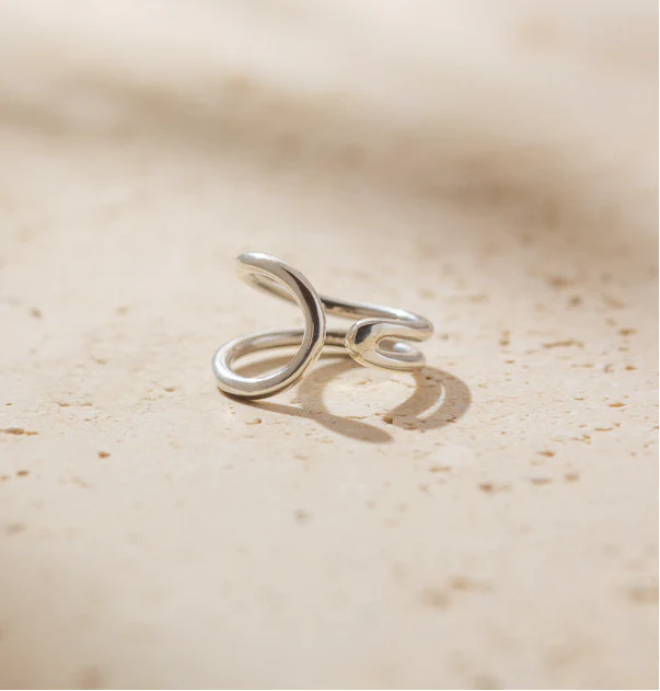 Silver Tarutoa Open Ring
