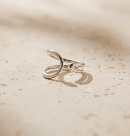 Silver Tarutoa Open Ring