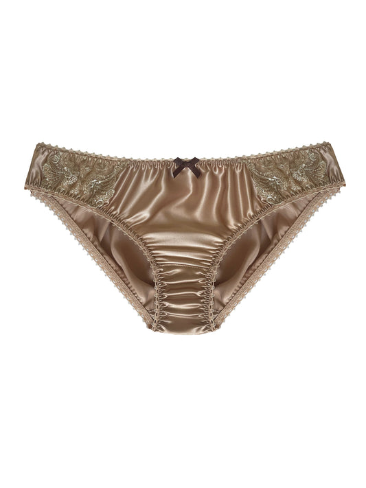 Cleo Bronze Silk Knicker