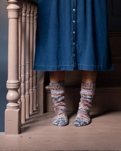 Flori Striped Knitted Socks - Multi