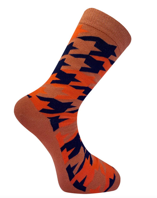 Komodo - Houndstooth socks - Orange