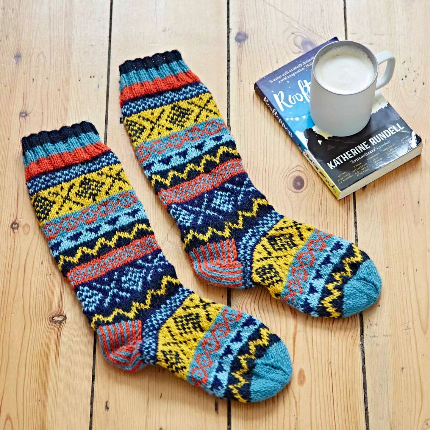 Woollen Fair Isle Socks