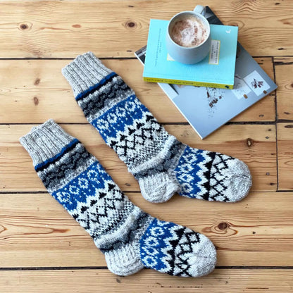 Woollen Fair Isle Socks