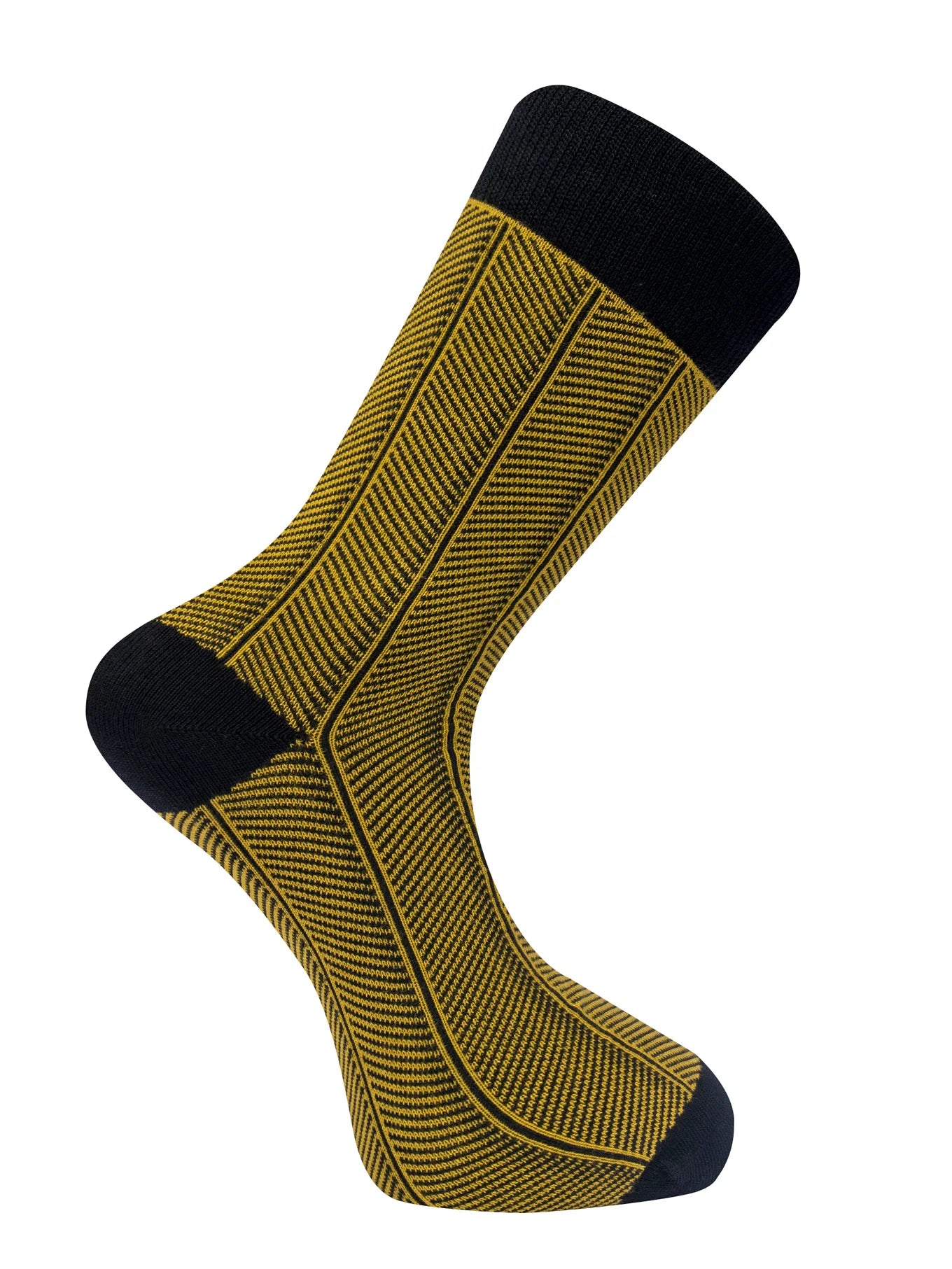 Herringbone Sock Mustard