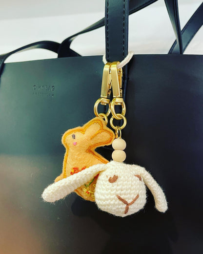 Lovable Bunny Keyring