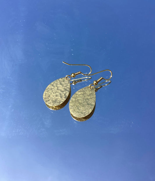Bombolulu Mini Oval Earrings - Brass Plated