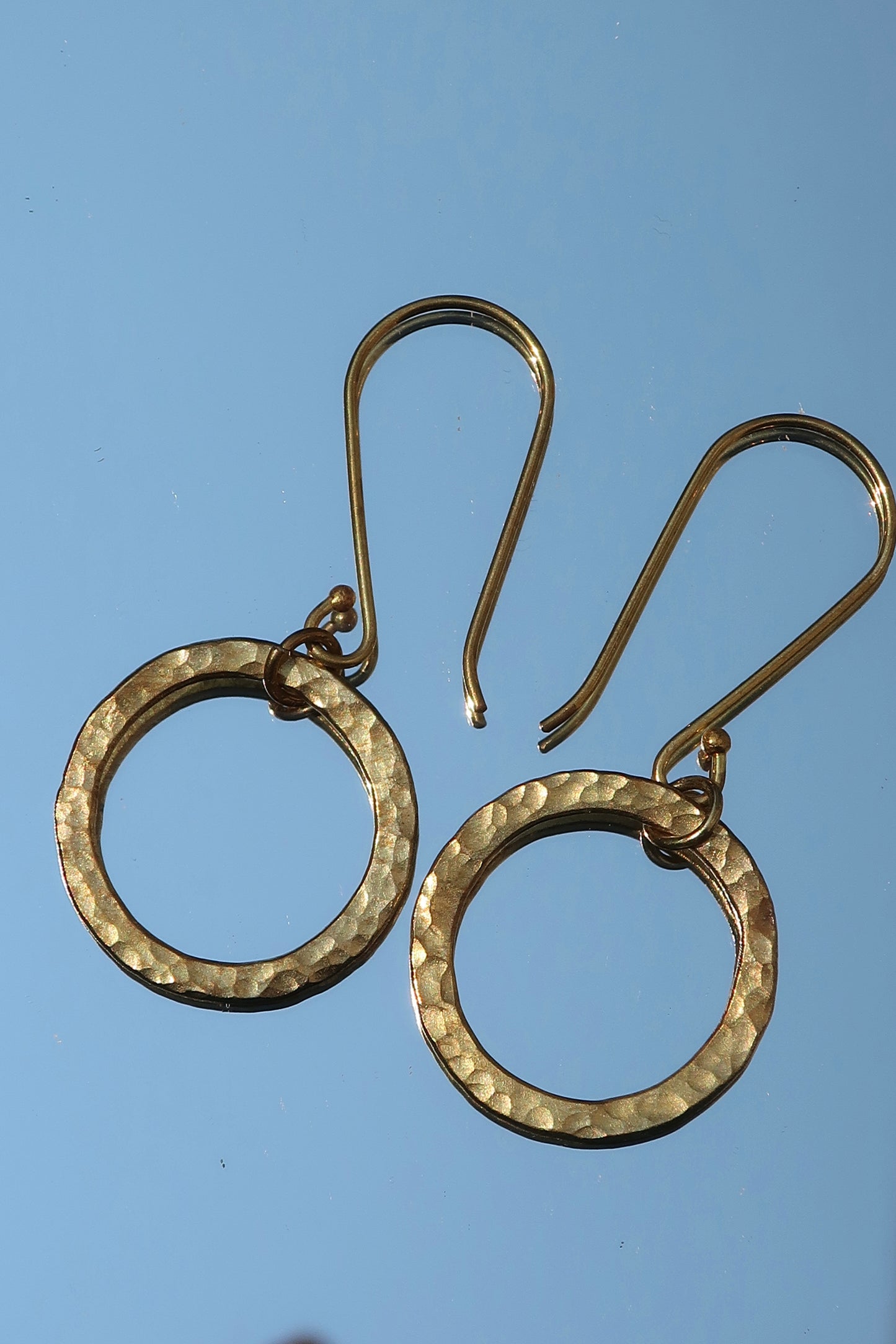 Luna Hoop Earrings Brass