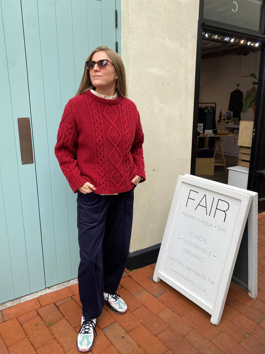 Margot Aran Jumper Magma