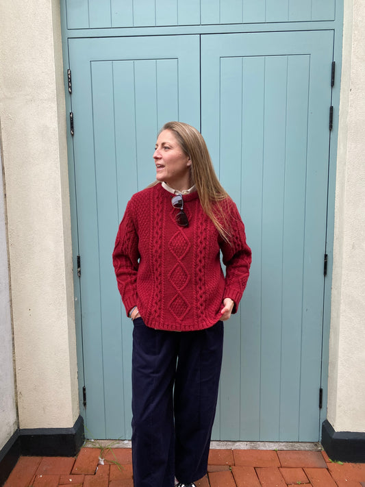 Margot Aran Jumper Magma