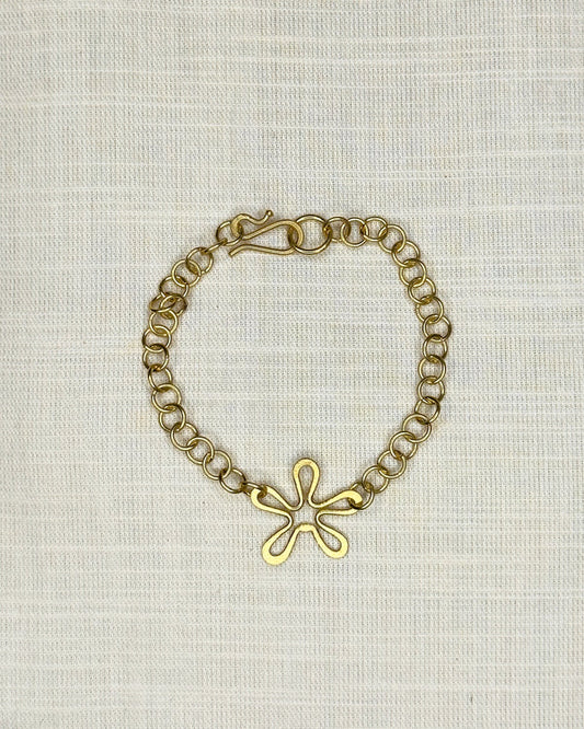 Flower Bracelet Brass