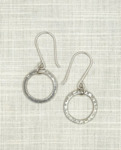 Luna Hoop Earrings Silver Plated
