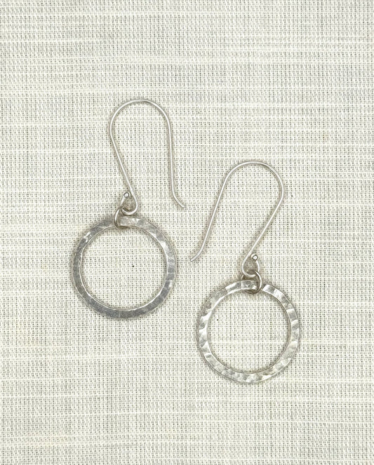 Luna Hoop Earrings Silver Plated