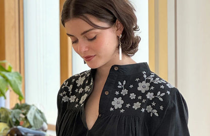 Yuka Yoke Frill Blouse