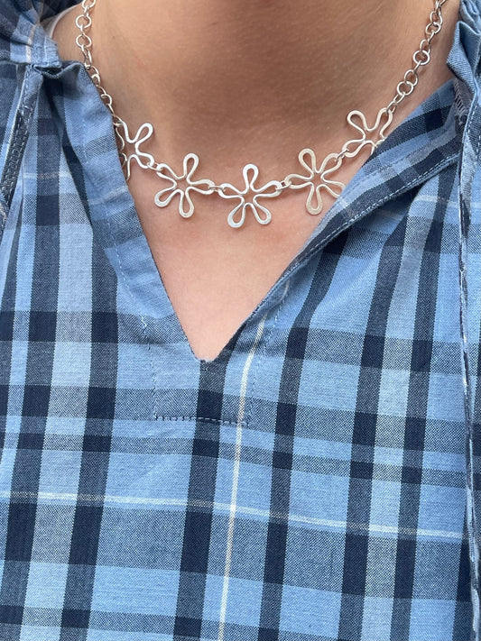Meadow Necklace - Silver Plated