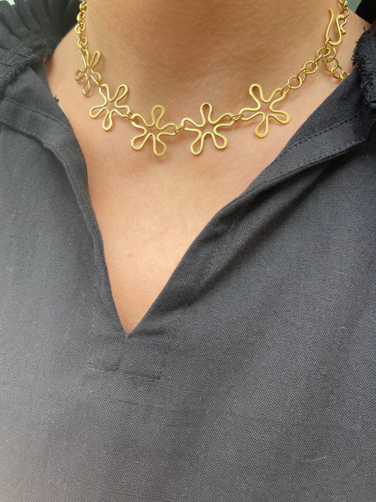 Meadow Necklace - Brass