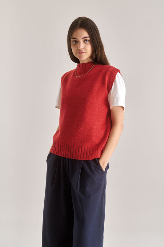India Vest Red