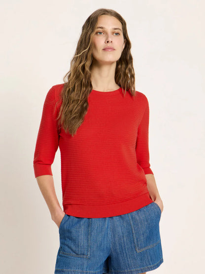 Red Short Sleeve Jumper