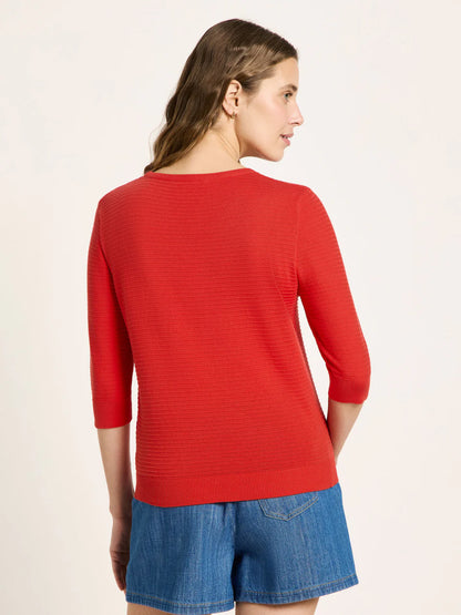 Red Short Sleeve Jumper