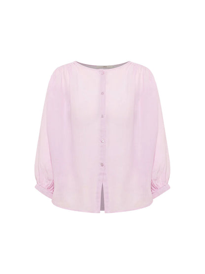 Orchid Blouse with Gathers