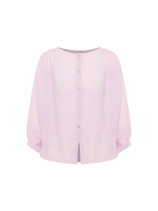 Orchid Blouse with Gathers