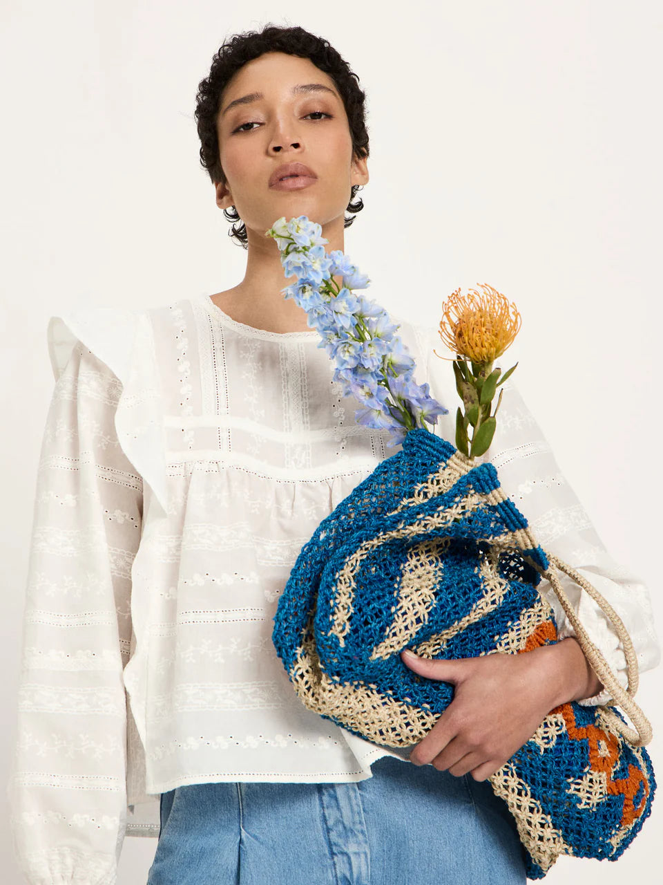 White Embroidered Blouse