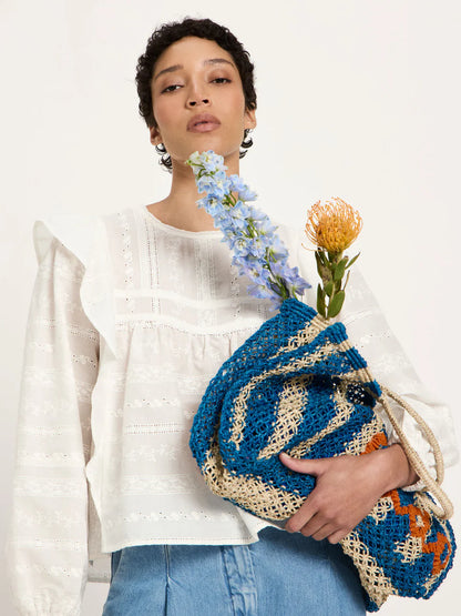 White Embroidered Blouse